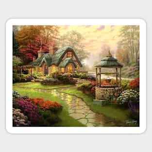 COTTAGE BY THE WELL Sticker